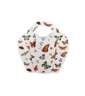 Kubek 350 ml w koszyczku BUTTERFLIES (sprzedaż w zestawach po 6 szt.)