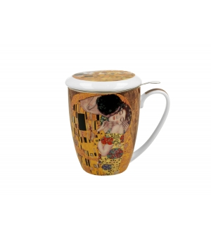 Kubek z zaparzaczem 380 ml THE KISS by Gustav Klimt