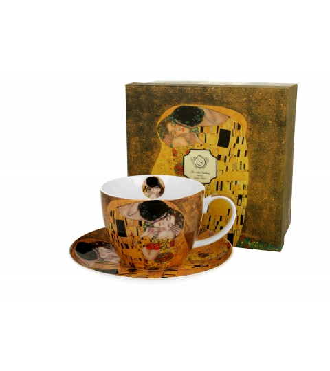 Filiżanka jumbo ze spodkiem THE KISS CLASSIC inspired by Klimt