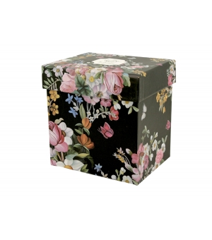 Kubek z zaparzaczem 380 ml VINTAGE FLOWERS BLACK