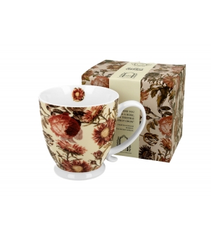 Kubek na stopce jumbo 480 ml PEONY