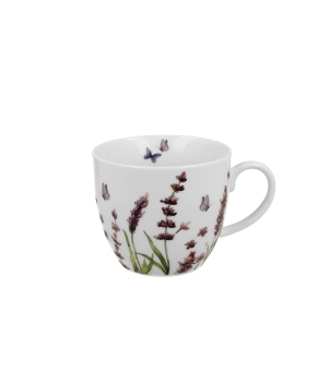 Kubek 460 ml w "koszyczku" CLASSIC LAVENDER (sprzedaż w zestawach po 4 szt.)