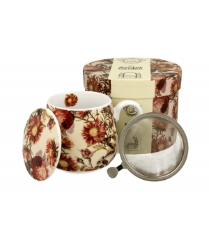 Kubek baryłka z zaparzaczem 430 ml PEONY