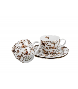 Filiżanki espresso ze spodkami 110 ml komplet 2 szt. PTASZKI