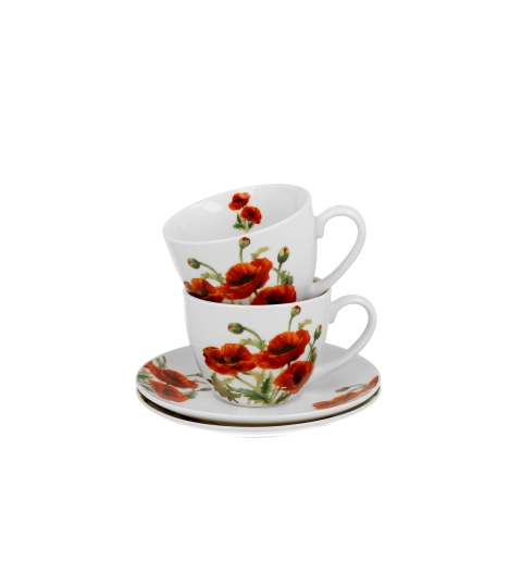 2 filiżanki ze spodkami CLASSIC POPPIES