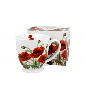 Kubek na stopce jumbo 480 ml CLASSIC POPPIES