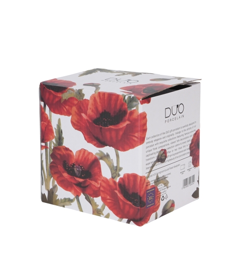 Filiżanka z dzbankiem i spodkiem CLASSIC POPPIES