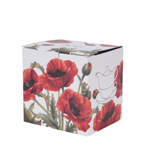 Filiżanka z dzbankiem i spodkiem CLASSIC POPPIES