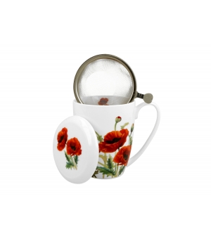 Kubek z zaparzaczem (gift box) CLASSIC POPPIES