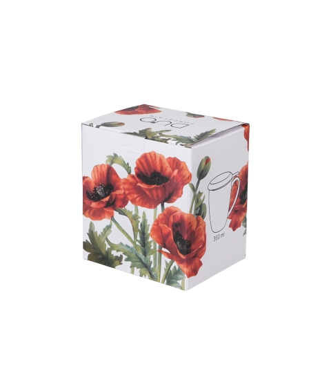 Kubek z zaparzaczem ze stali nierdzewnej CLASSIC POPPIES
