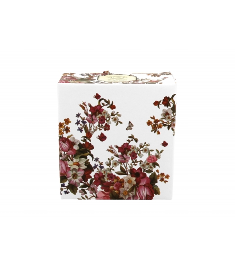 Zestaw 4 podstawek VINTAGE FLOWERS WHITE