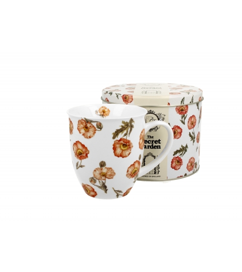 Kubek w metalowej puszce WILD POPPIES