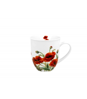 Kubek 400 ml w metalowej puszce CLASSIC POPPIES