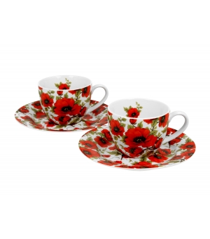 2 filiżanki espresso ze spodkami LINA