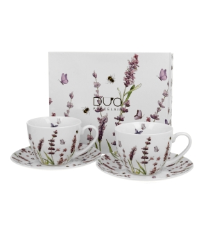 2 filiżanki ze spodkami CLASSIC LAVENDER