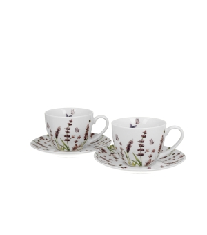 2 filiżanki ze spodkami CLASSIC LAVENDER