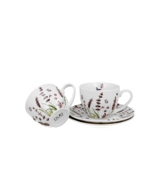 2 filiżanki ze spodkami CLASSIC LAVENDER