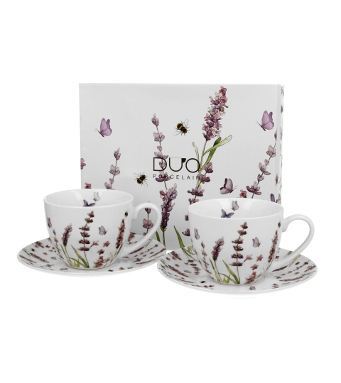 2 filiżanki ze spodkami CLASSIC LAVENDER