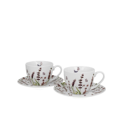 2 filiżanki ze spodkami CLASSIC LAVENDER