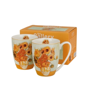 2 kubki classic SUNFLOWERS inspired by Van Gogh
