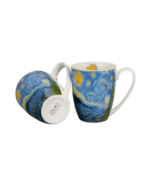 2 kubki classic STARRY NIGHT inspired by Van Gogh