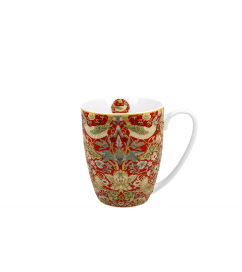 Kubek classic STRAWBERRY THIEF RED inspired by Morris