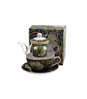 Filiżanka z dzbankiem szklanym / Tea for One PIMPERNEL William Morris
