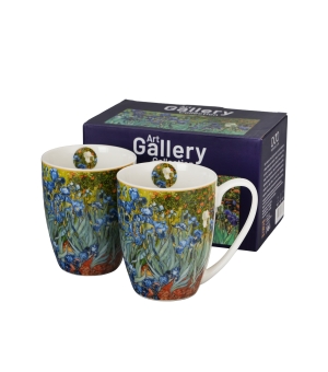 2 kubki classic IRISES inspired by Van Gogh