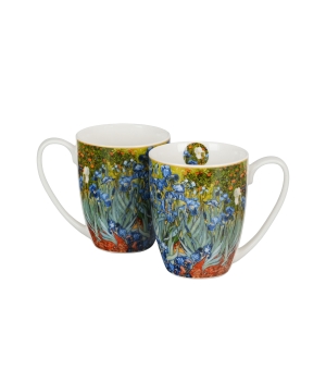 2 kubki classic IRISES inspired by Van Gogh