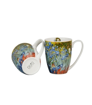 2 kubki classic IRISES inspired by Van Gogh