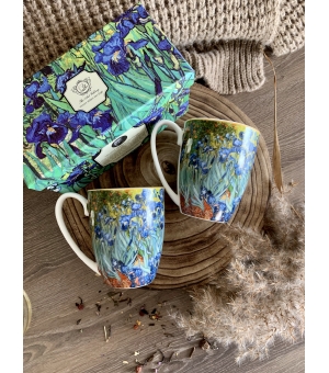Komplet 2 kubki 380 ml IRISES inspired by V. van Gogh