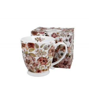 Kubek na stopce jumbo 480 ml PASTEL FLOWERS