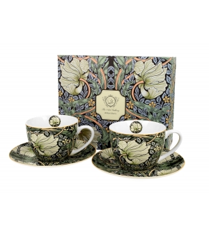 Filiżanki ze spodkami 280 ml komplet 2 szt. PIMPERNEL inspired by William Morris