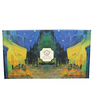 6 filiżanek ze spodkami TERRACE AT NIGHT inspired by Van Gogh