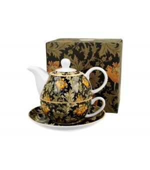 Filiżanka z dzbankiem i spodkiem / Tea for One CHRYSANTHEMUM William Morris