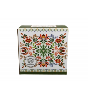 Tea for One porcelanowy / Filiżanka z dzbankiem i spodkiem wzór WĘGIERSKI