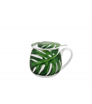 Kubek baryłka z zaparzaczem 430 ml MONSTERA