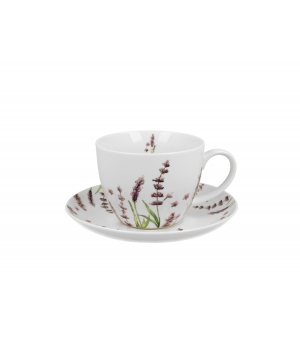 Filiżanka jumbo ze spodkiem CLASSIC LAVENDER