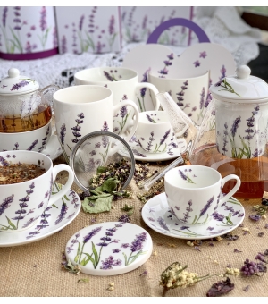 Filiżanka jumbo ze spodkiem CLASSIC LAVENDER