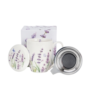 Kubek z zaparzaczem ze stali nierdzewnej CLASSIC LAVENDER