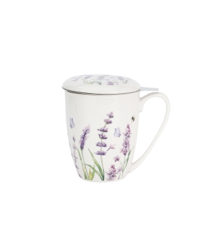 Kubek z zaparzaczem ze stali nierdzewnej CLASSIC LAVENDER