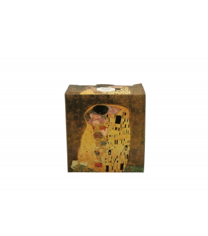 Podkładki skapki herbaciane komplet 4 szt. THE KISS inspired by Gustav Klimt
