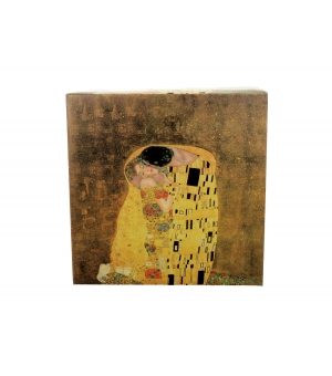 Szklany dzbanek 1000 ml z podgrzewaczem THE KISS by Gustav Klimt