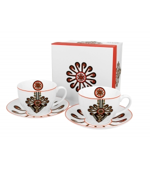 Filiżanki ze spodkami 250 ml komplet 2 szt. PARZENICA
