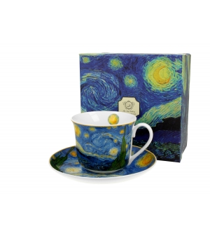 Filiżanka jumbo ze spodkiem 400 ml STARRY NIGHT inspired by V. van Gogh