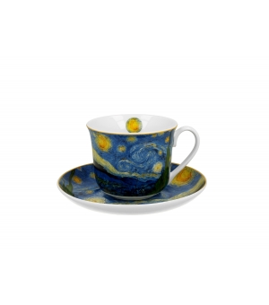 Filiżanka jumbo ze spodkiem 400 ml STARRY NIGHT inspired by V. van Gogh