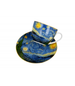 Filiżanka ze spodkiem 270 ml STARRY NIGHT inspired by V. van Gogh