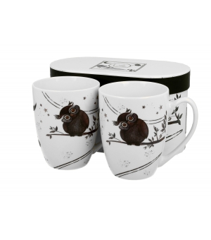 2 kubki classic CHARMING OWLS