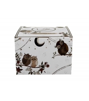 Filiżanka jumbo ze spodkiem 470 ml CHARMING OWLS
