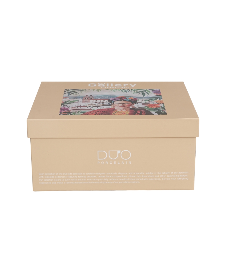 2 filiżanki ze spodkami MEXICAN ART RED